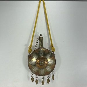 Vintage Moroccan Islamic - Copper Brass - Powder Flask